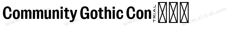 Community Gothic Con字体转换